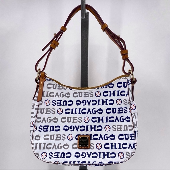 Dooney & Bourke white & blue Chicago Cubs shoulder bag - Picture 1 of 10